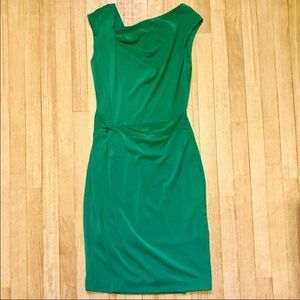 Eva Mendez Dress with Asymmetrical Neckline
